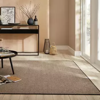 FLAIR RUGS Ковер "Jute Diamond", прямоугольный, джутовый ковер 60х230 см, черный
