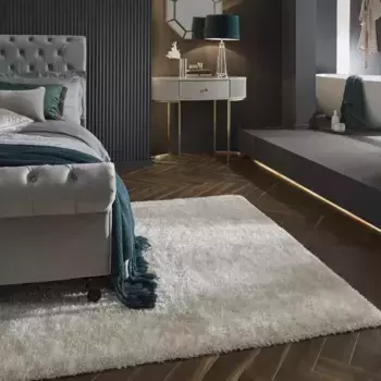 FLAIR RUGS Ковер с высоким ворсом "Бархат", прямоугольный 120х170 см, слоновая кость