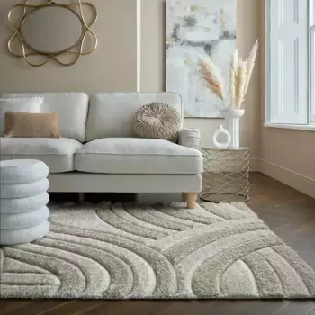 FLAIR RUGS ковер с высоким ворсом "Velvet Shaggy", прямоугольный, ворсистый ковер 160х230 см, цвет natur