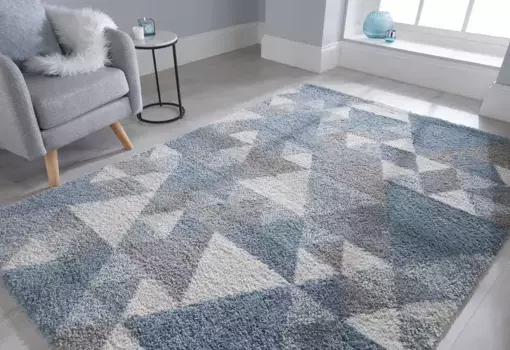 FLAIR RUGS Ковер Shaggy "Нуру", прямоугольный 160х230 см, синий