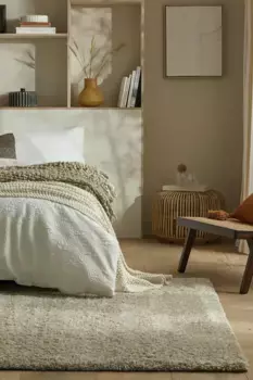 FLAIR RUGS Ковер Shaggy "Перо", прямоугольный 80х150 см, цвет Natur