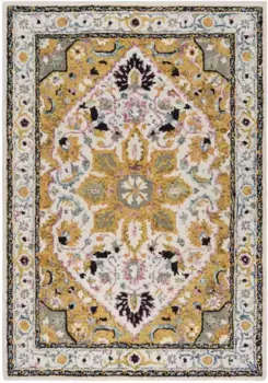 FLAIR RUGS Ковер шерстяной "Dhalia", прямоугольный 120х170 см, цвет gelb