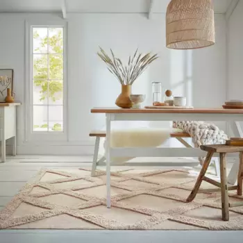 FLAIR RUGS ковер "Tessa хлопок", прямоугольный, хлопок Scandi 200х290 см, цвет natur