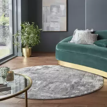 FLAIR RUGS ковер "Жажда чудес", круглый 160 см, серый