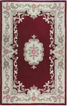 FLAIR RUGS Шерстяной ковер "Aubusson", прямоугольный 150х240 см, красный
