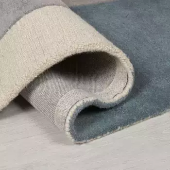 FLAIR RUGS шерстяной ковер "Glow", прямоугольный, подходит для пола с подогревом, с эффектом "высокий-низкий", с рисунком 120х170 см, синий