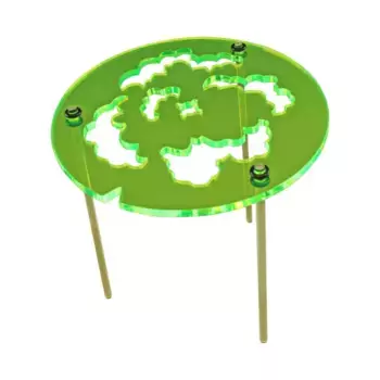 Flames of War — шаблон газового облака, 100 мм, Flames of War Gaming Accessories (Litko Aerosystems)