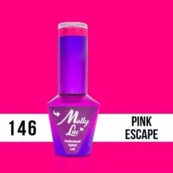 ФЛАМИНГО РОЗОВЫЙ ESCAPE ЛАК ДЛЯ НОГТЕЙ 10мл №146 MOLLY LAC, Cosnet