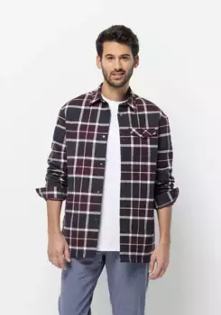 Фланелевая блузка Jack Wolfskin "VAN VIEW SHIRT W", цвет Boysenberry-41