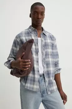 Фланелевая хлопковая рубашка Billabong Coastline, синий