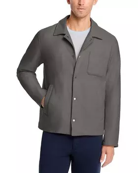 Фланелевая куртка-рубашка Herno, серый