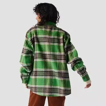 Фланелевая куртка-рубашка женская Stoic, цвет Green Plaid