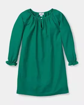 Фланелевая ночная рубашка Delphine для девочек, размер 6M-14 Petite Plume, цвет Green