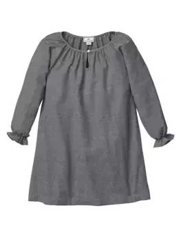 Фланелевая ночная рубашка Delphine для маленьких девочек и девочек Petite Plume, серый