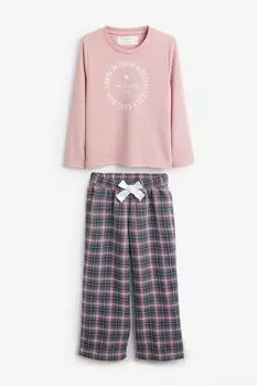 Фланелевая пижама Abercrombie & Fitch, синий