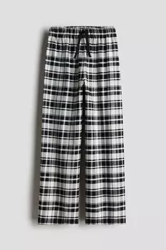 Фланелевая пижама H&M, черный
