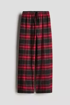 Фланелевая пижама H&M, красный