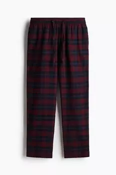 Фланелевая пижама H&M, красный