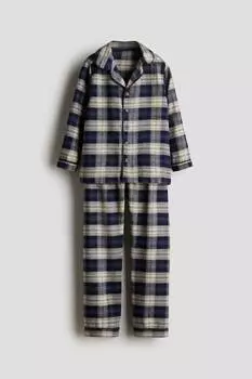 Фланелевая пижама H&M, мультиколор