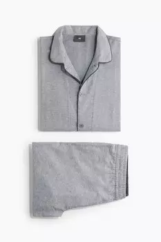 Фланелевая пижама H&M, серый