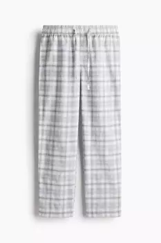 Фланелевая пижама H&M, серый