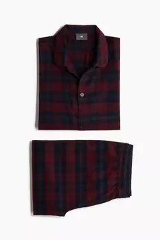 Фланелевая пижама H&M, синий