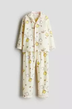 Фланелевая пижама с рисунком H&M, мультиколор