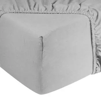 Фланелевая простыня soft plain Doubledry, серый