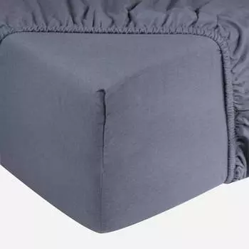 Фланелевая простыня soft plain Doubledry, синий
