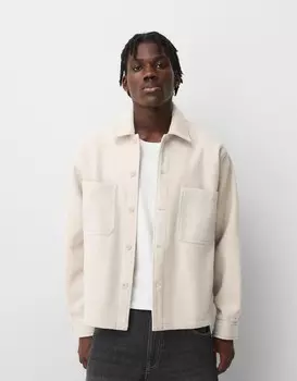 Фланелевая рубашка Bershka, желтый