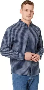 Фланелевая рубашка без морщин UNTUCKit, синий