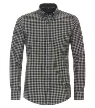 Фланелевая рубашка CASAMODA "Фланелевая рубашка CASAMODA в клетку", оливковый