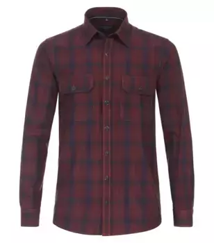 Фланелевая рубашка CASAMODA "Фланелевая рубашка CASAMODA в клетку", красный