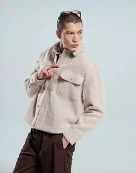 Фланелевая рубашка челси в бежевую клетку Prohibited