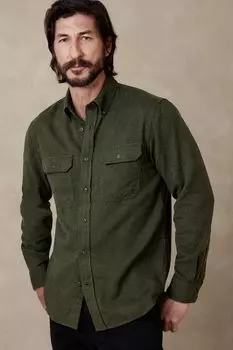 Фланелевая рубашка Expedition Banana Republic, зеленый