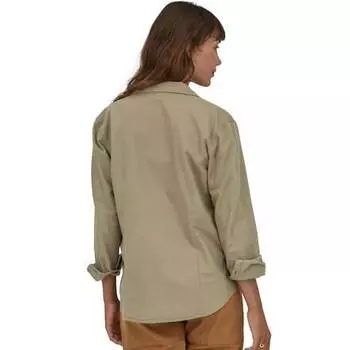 Фланелевая рубашка Fjord средней плотности из органического хлопка женская Patagonia, цвет Sage Khaki