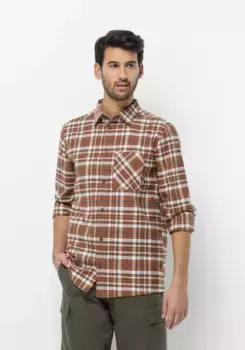 Фланелевая рубашка Jack Wolfskin "BERGWEG SHIRT M", цвет Carmine-41