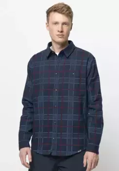 Фланелевая рубашка Jack Wolfskin "CABIN VIEW SHIRT M", синий