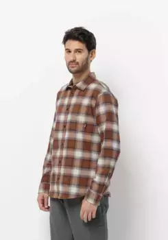 Фланелевая рубашка Jack Wolfskin "HIKING PATH SHIRT M", цвет Carmine-41