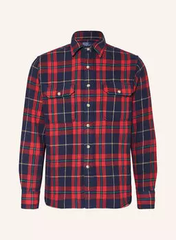 Фланелевая рубашка классического кроя Polo Ralph Lauren, мультиколор
