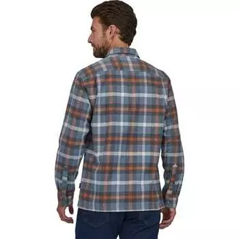 Фланелевая рубашка MW Fjord из органического хлопка с длинными рукавами мужская Patagonia, цвет Forage: Plume Grey