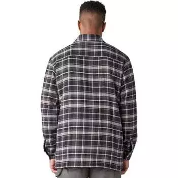 Фланелевая рубашка на подкладке из шерпа – мужская Dickies, цвет Charcoal Black Plaid