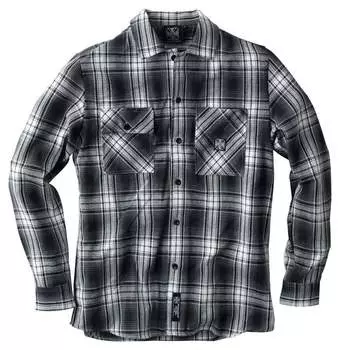 Фланелевая рубашка Riser WCC, белый/серый