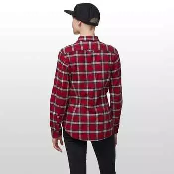 Фланелевая рубашка с длинным рукавом Ovik женская Fjallraven, цвет Deep Red
