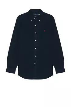 Фланелевая рубашка с длинным рукавом Polo Ralph Lauren, цвет Newport Navy