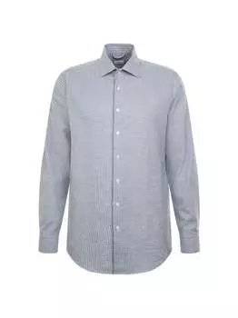 Фланелевая рубашка стандартного размера с длинным рукавом Seidensticker, синий