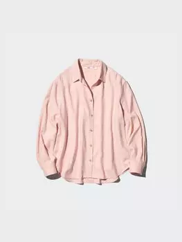 Фланелевая рубашка Uniqlo, цвет 11 розовый