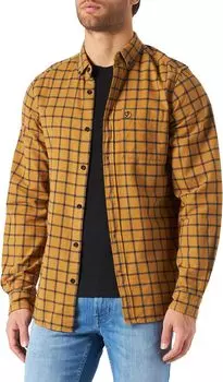 Фланелевая рубашка vik Fjllrven, цвет Buckwheat Brown/Dark Navy