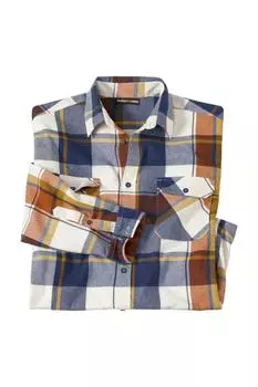 Фланелевая рубашка в клетку Atlas for Men, белый