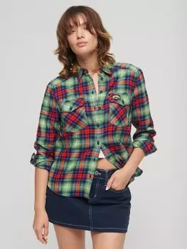 Фланелевая рубашка в клетку Lumberjack Superdry, аризона чек